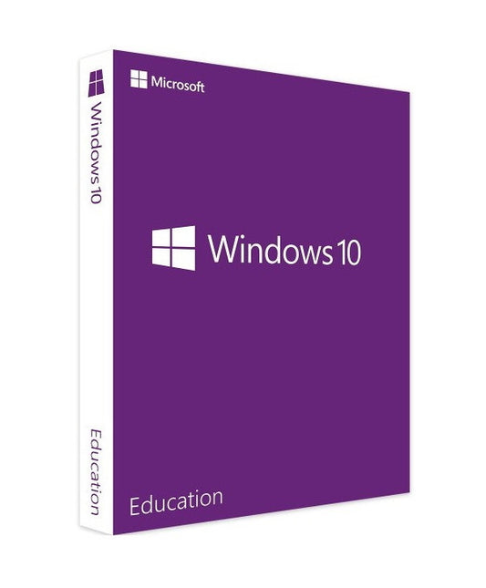 Microsoft Windows 10 Education - Licence numérique officielle - Version Complète - Clé d’activation - Image produit HD