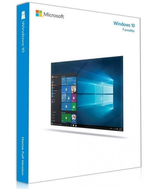 Microsoft Windows 10 Famille - Home - Licence numérique officielle - Version Complète - Clé d’activation - Image produit HD
