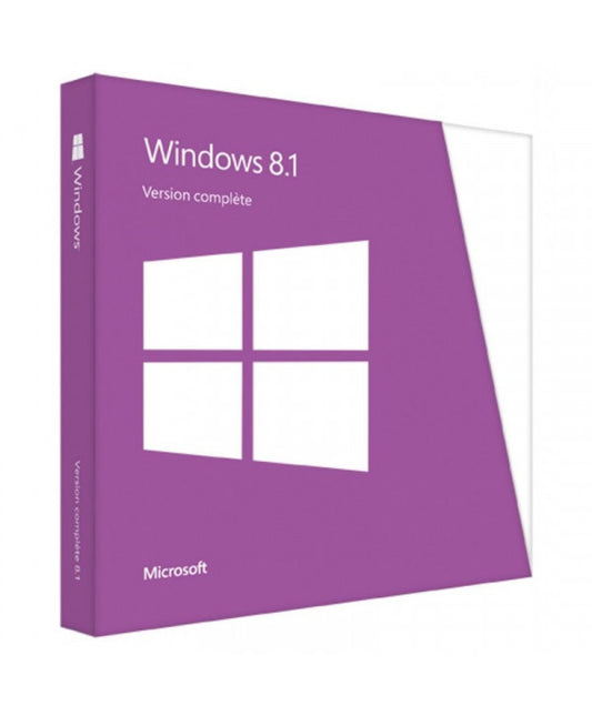 Microsoft Windows 8.1 Famille - Home - Licence numérique officielle - Version Complète - Clé d’activation - Image produit HD