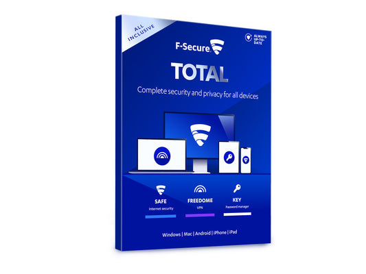 F-Secure Total Security 2025 - Licence numérique officielle - Version Complète - Clé d’activation - Image produit HD