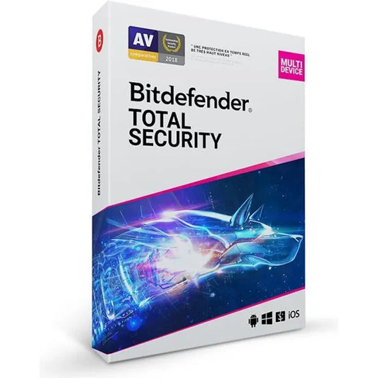 Bitdefender Total Security 2025 - Licence numérique officielle - Version Complète - Clé d’activation - Image produit HD