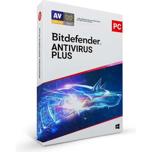 Bitdefender Antivirus Plus 2025 - Licence numérique officielle - Version Complète - Clé d’activation - Image produit HD