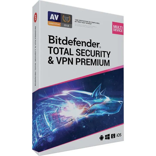 Bitdefender Premium Security 2025 - Licence numérique officielle - Version Complète - Clé d’activation - Image produit HD